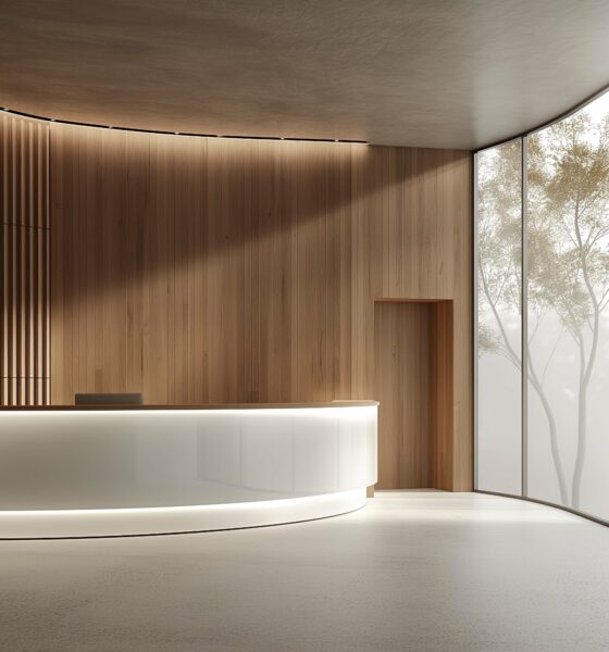 Curved Reception Desk